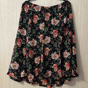 Y2K spring floral skirt